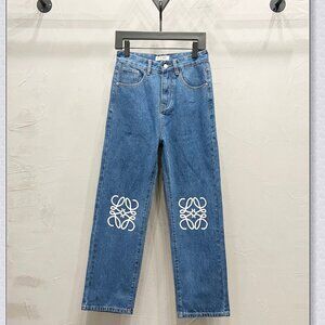 Loewe Anagram Print Wide-Leg Jeans